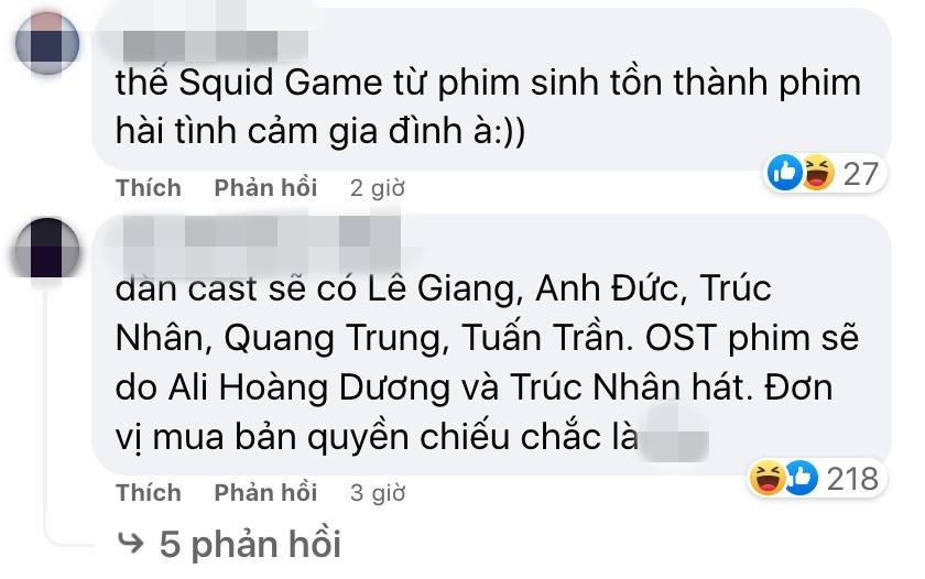 Netizen chê khi Trấn Thành muốn làm Squid Game bản Việt-4