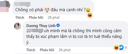 Dương Thùy Linh khoe chồng liền bị dọa có ngày tiểu tam nó cướp-3