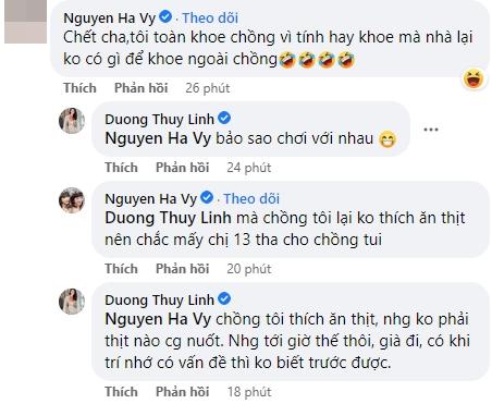 Dương Thùy Linh khoe chồng liền bị dọa có ngày tiểu tam nó cướp-4