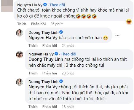 Dương Thùy Linh khoe chồng liền bị dọa có ngày tiểu tam nó cướp-4