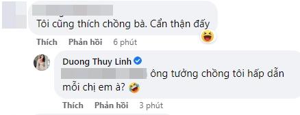 Dương Thùy Linh khoe chồng liền bị dọa có ngày tiểu tam nó cướp-6