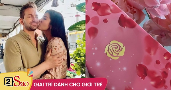 Minh Tu shows a pink card, is about to marry a Western boyfriend?