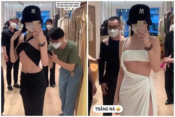 Ngọc Trinh - Tiểu Vy mặc đồ cắt xẻ hở hết mức trên thảm đỏ-44