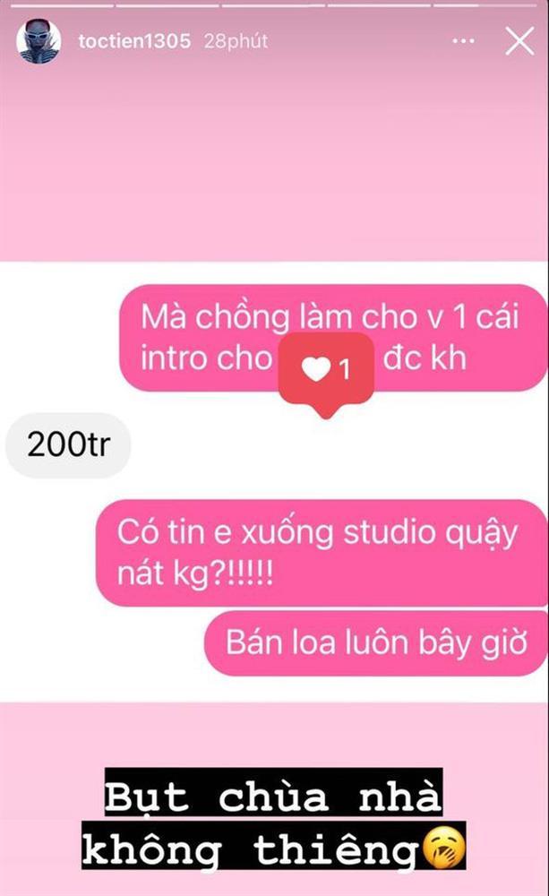 Nhờ có chút xíu bị đòi giá 200 triệu, Tóc Tiên phản Touliver chỉ 5 chữ-2