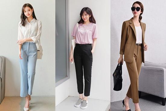 Phối đồ với quần tây cho quý cô văn phòng hiện đại