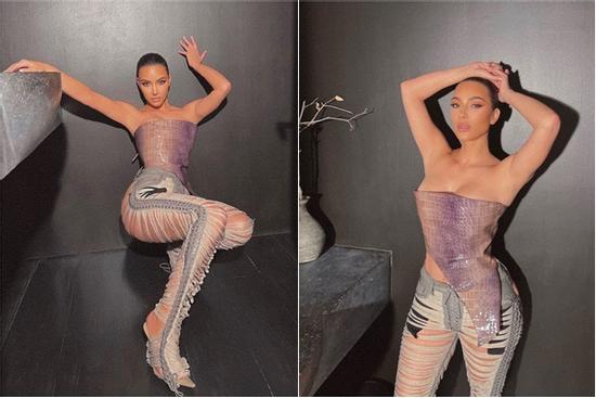 Quần rách 'mặc như không' của Kim Kardashian giá 6.400 USD