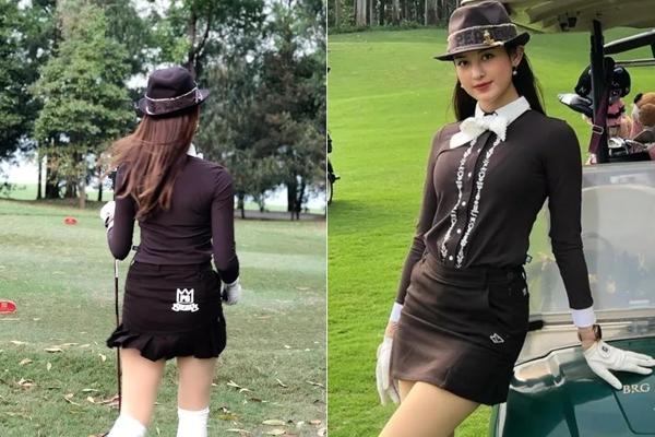 Golf course fashion like the European princess of runner-up Huyen My-8