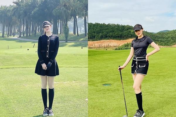 Thời trang sân golf như công nương châu Âu của Á hậu Huyền My-5