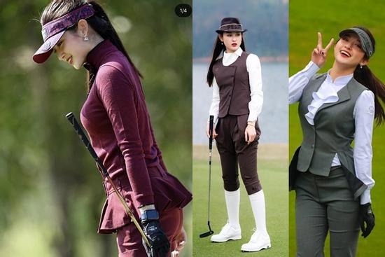 Thời trang sân golf như công nương châu Âu của Á hậu Huyền My