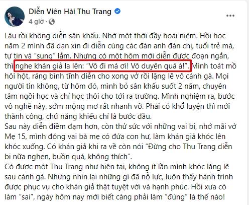 Thu Trang đang diễn thì khán giả hét: Vô đi má, vô duyên quá-2