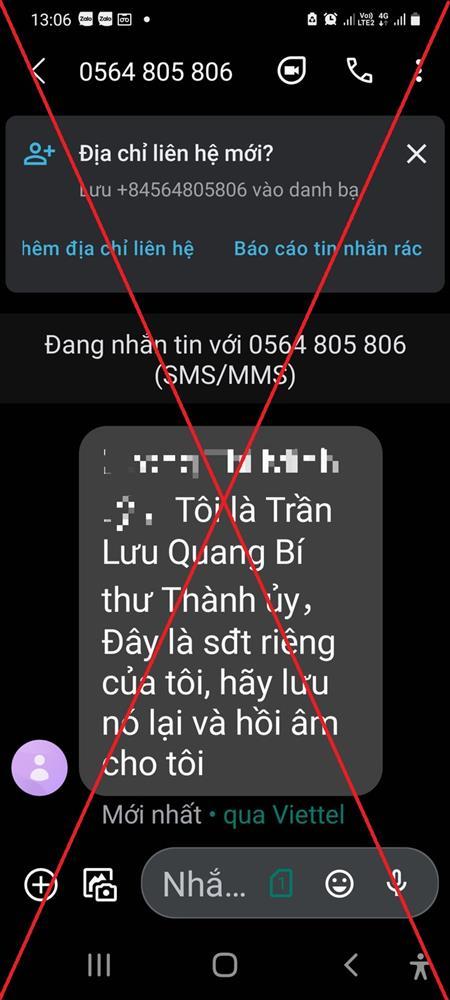 Hàng loạt nhà báo nhận tin nhắn xưng là Bí thư thành ủy Hải Phòng vay tiền-1