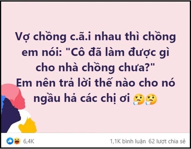 Cô đã làm được gì cho nhà chồng chưa? và loạt câu trả lời out trình-1
