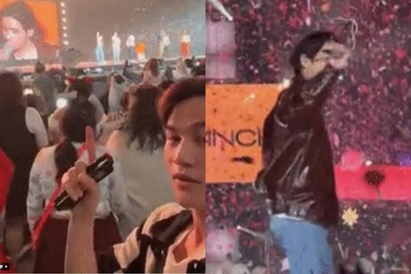 Ali Hoang Duong was splashed with water by BTS but was happy