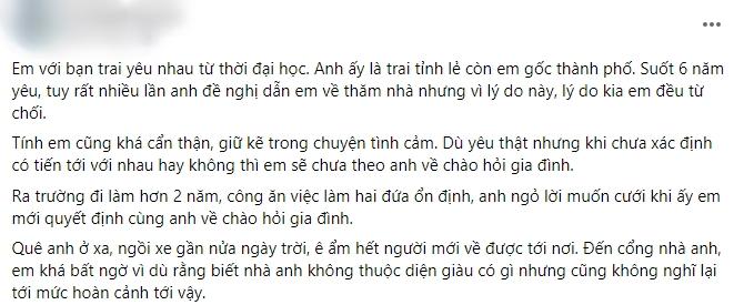 Nhà bạn trai nghèo, cô gái bỏ về thì mẹ người yêu dúi cho cuốn sổ-1