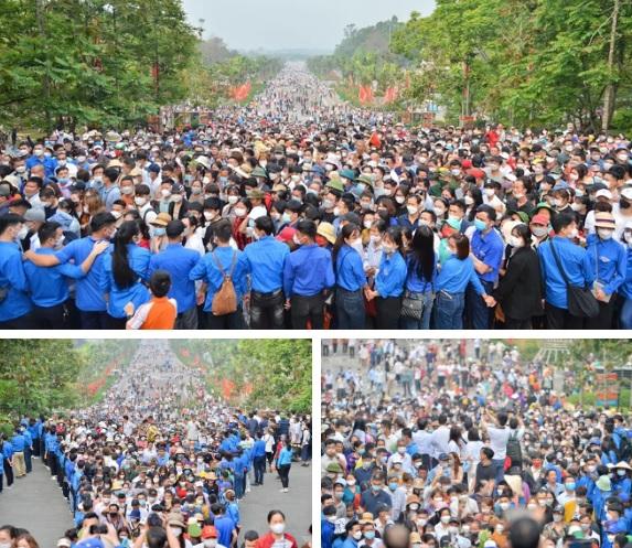 The sea of ​​people jostled to offer sacrifices at Hung Temple, many children cried to find their parents-2