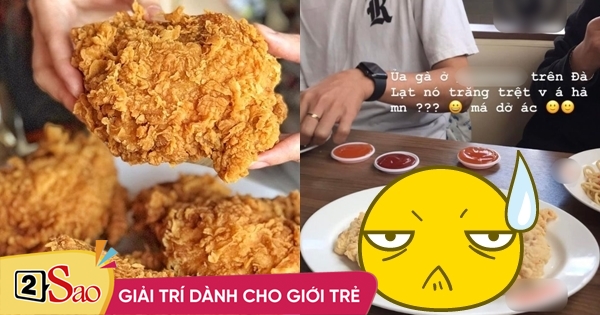 Out of soul of famous brand’s white fried chicken