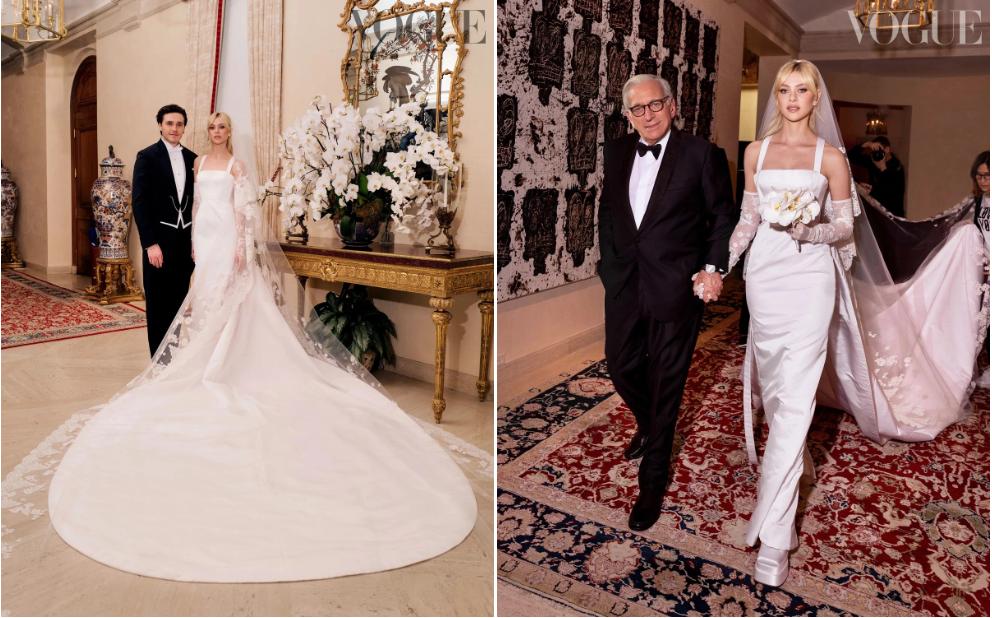 The Beckham family was reacted to by their son's lavish wedding party-1