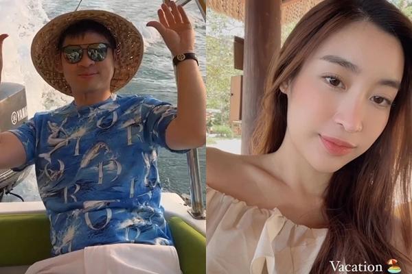 HOT: Đỗ Mỹ Linh xuất hiện công khai bên cậu út nhà bầu Hiển-9