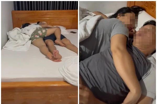 Chồng bắt được vợ bỏ bê con cái, ôm người đàn ông lạ trong khách sạn-1