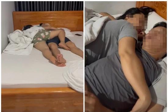 Chồng bắt được vợ 'bỏ bê con cái', ôm người đàn ông lạ trong khách sạn
