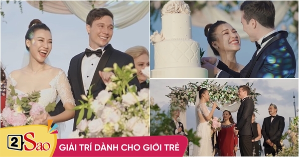 Rewind Hoang Oanh’s wedding: Too romantic, everyone wishes it