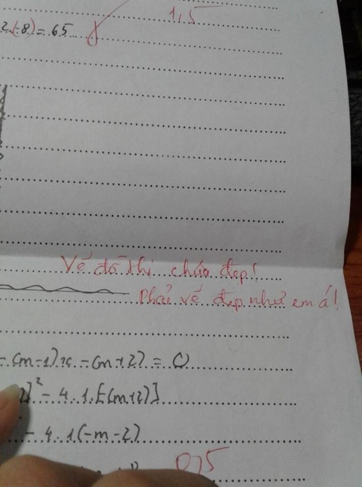I didn't expect the teacher to be as good as anyone else, writing a comment that made me laugh out loud-8