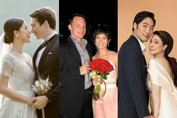 Hoang Oanh and Vbiz star cast when marrying a foreign husband
