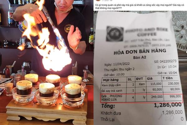 Ngã ngửa hóa đơn 4 ly cà phê Phượng Hoàng Lửa 29 triệu đồng-5
