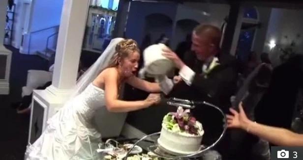 Chú rể gây sốc trong đám cưới khiến cô dâu ngã đến chảy máu đầu-3