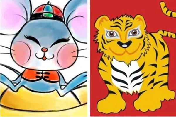 3 lucky zodiac animals with great fortune, good luck