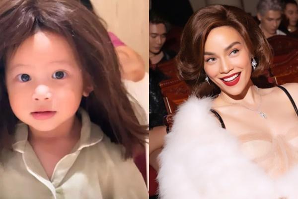 2 con Hồ Ngọc Hà thơm nhau rồi quay mặt thẹn ơi là thẹn-19