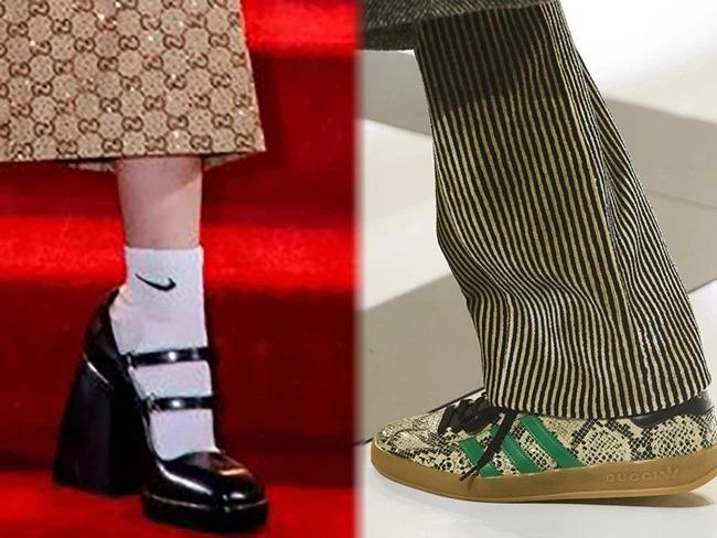 Bao Anh wore inconsistent clothes at the Gucci event: Stunned, looking down at the socks!-6