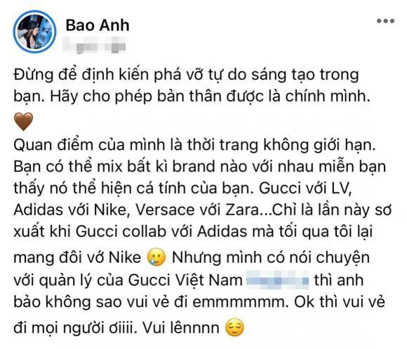 Bảo Anh nói về đôi tất đi lạc show Gucci: Chỉ là sơ suất-3