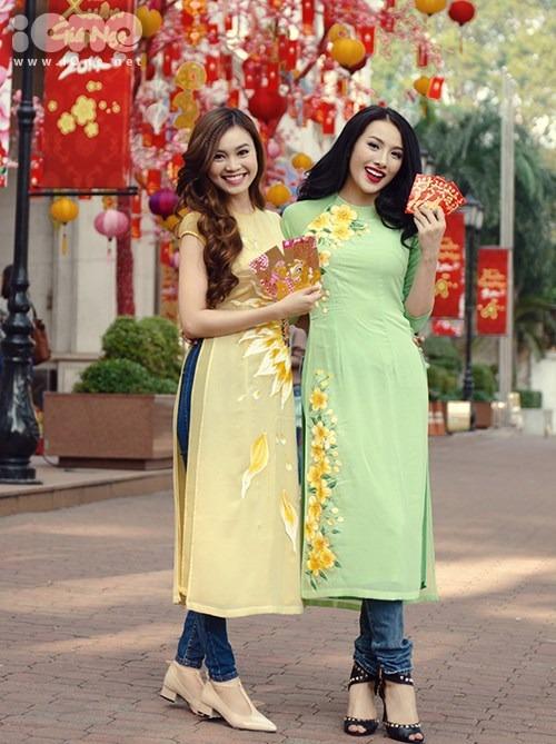 Thanh Thảo diện áo dài quần jeans lạc quẻ, hết mốt cả chục năm-9