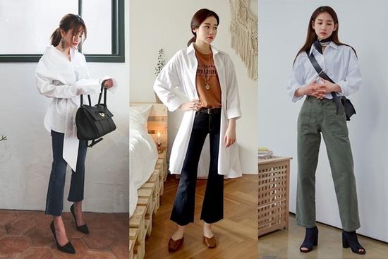 Muôn kiểu mix áo sơ mi trắng đến văn phòng sành điệu