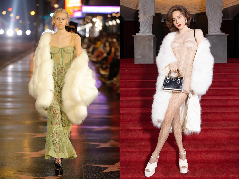 Compare the clothes of Vietnamese stars at the Gucci show and the new model to understand why the disaster-1