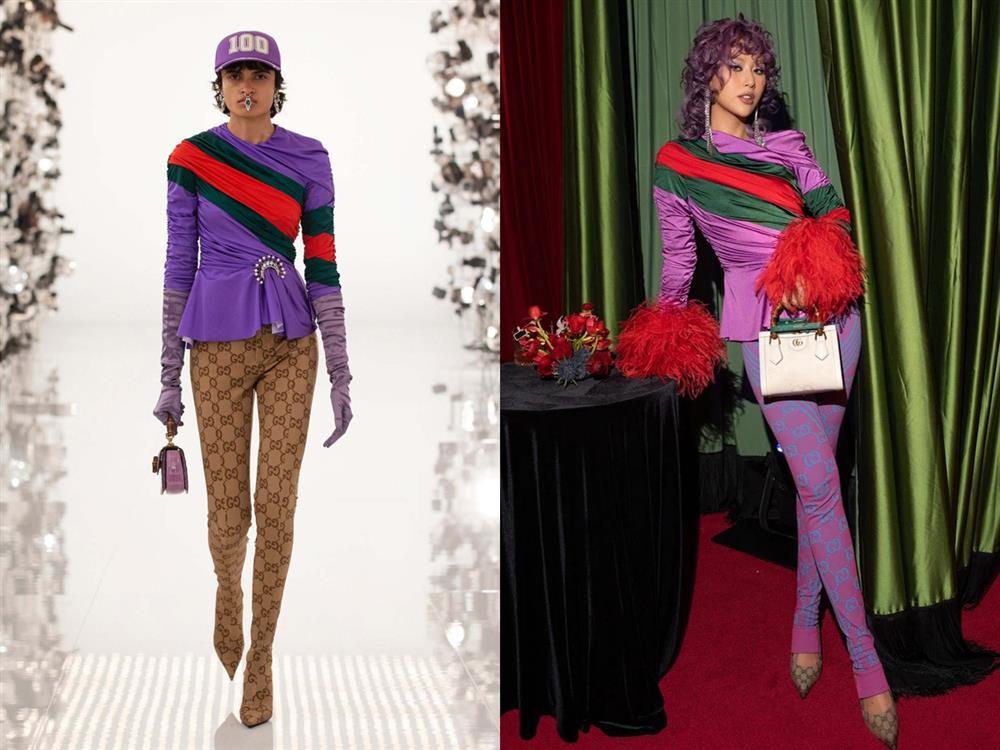 Compare the clothes of Vietnamese stars at the Gucci show and the new model to understand why the disaster-6
