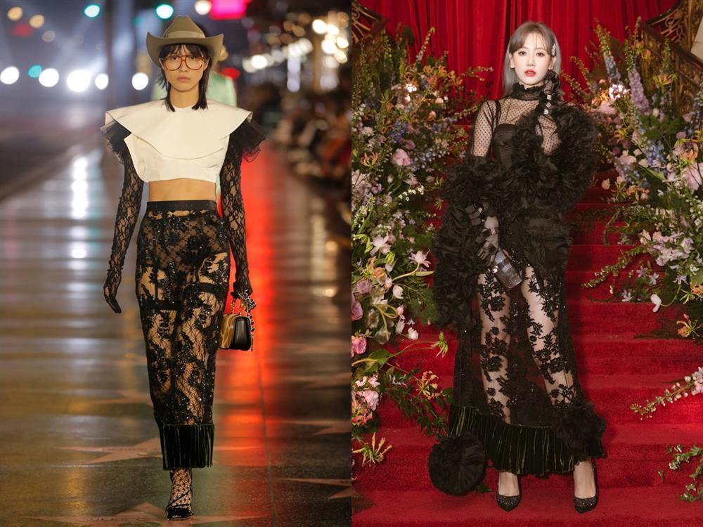 Compare the clothes of Vietnamese stars at the Gucci show and the brand new model to understand why the disaster-7