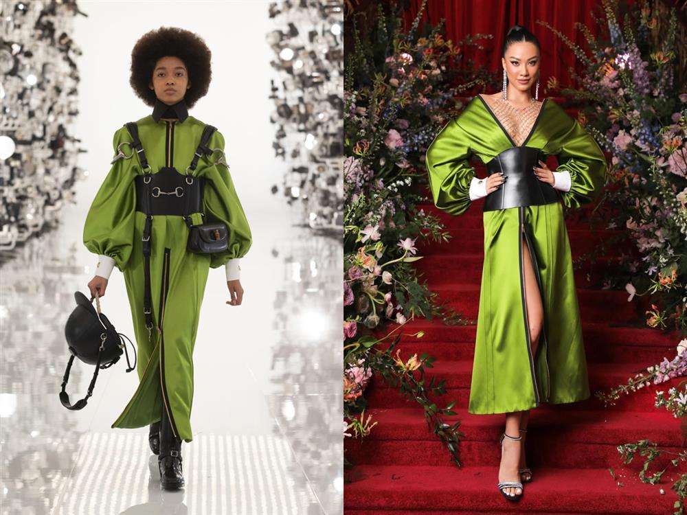 Compare the clothes of Vietnamese stars at the Gucci show and the new model to understand why the disaster-8
