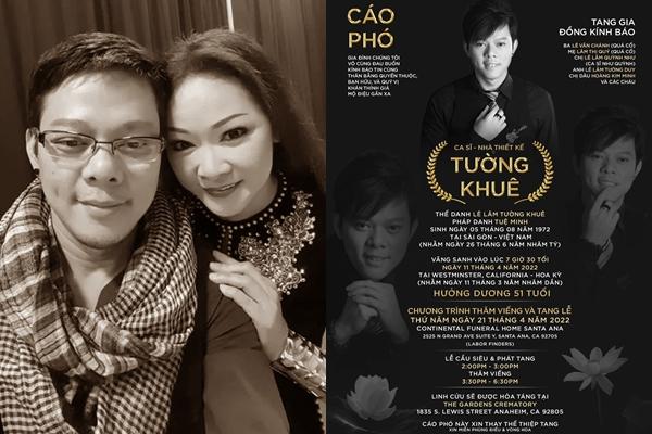 Ca sĩ Như Quỳnh suy sụp ôm di ảnh em trai trong tang lễ tại Mỹ-7