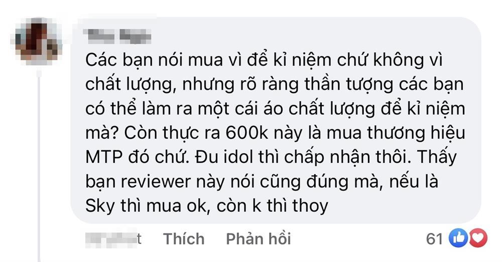 Hot TikToker review áo Sơn Tùng: Chất lượng kém, Sky mua thì chịu-8