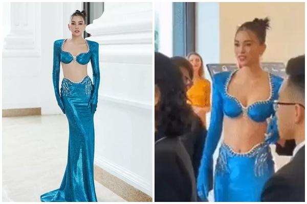 Đến lượt Tiểu Vy vướng nghi vấn mặc váy nhái Ariana Grande-5