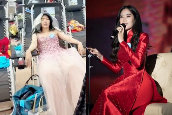 Nam Em gây chú ý vì dáng ngồi lạ trong clip thí sinh Miss World VN 2022