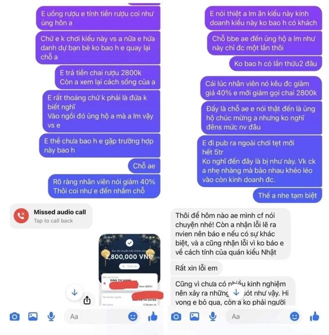 Cô gái được bạn mời qua khai trương, ngồi 20p phút bị dí cái bill 5 triệu-4