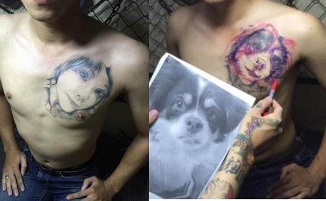 Lỡ xăm mặt người yêu lên ngực, chàng trai xử lý bá đạo khi chia tay-1