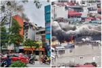Cháy căn nhà 8 tầng ở trung tâm Hà Nội, nhiều người tháo chạy