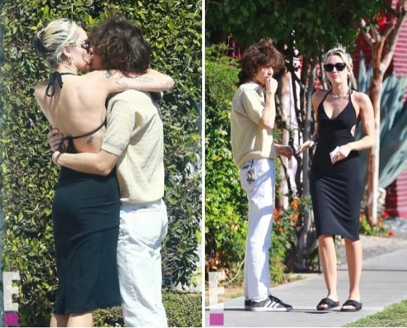 Miley Cyrus và bạn trai hôn nhau trên phố-1
