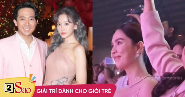 Ngoc Trinh’s reaction when watching the duet Tran Thanh, Hari Won