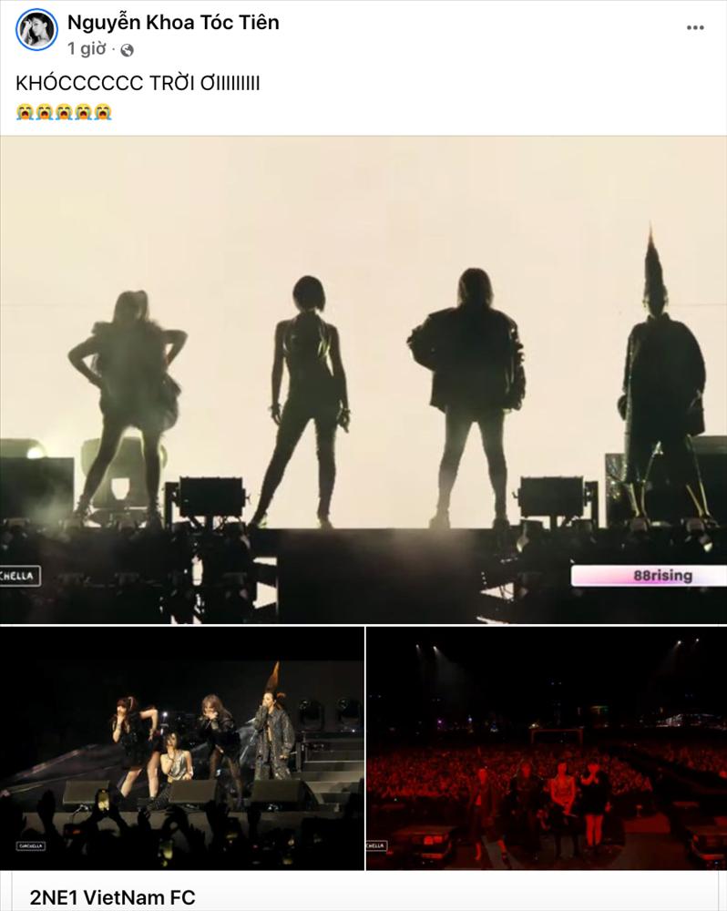 Tóc Tiên khóc khi 2NE1 bất ngờ tái hợp tại Coachella-6
