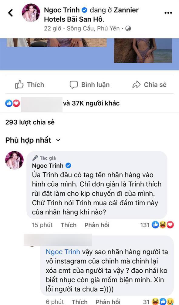 Accused of wearing a fake dress, Ngoc Trinh has a defiant attitude-1